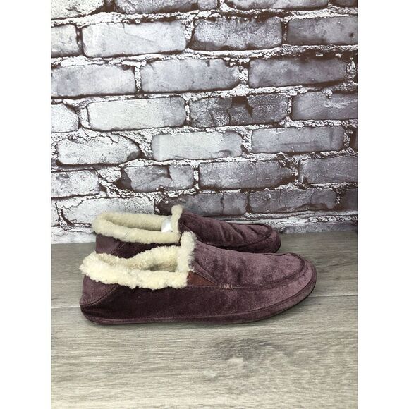 OluKai Ku'una Lanui Red Ginger Velvet Sheep Fur Slippers Women’s Sz 10M US/40EU - Picture 16 of 16